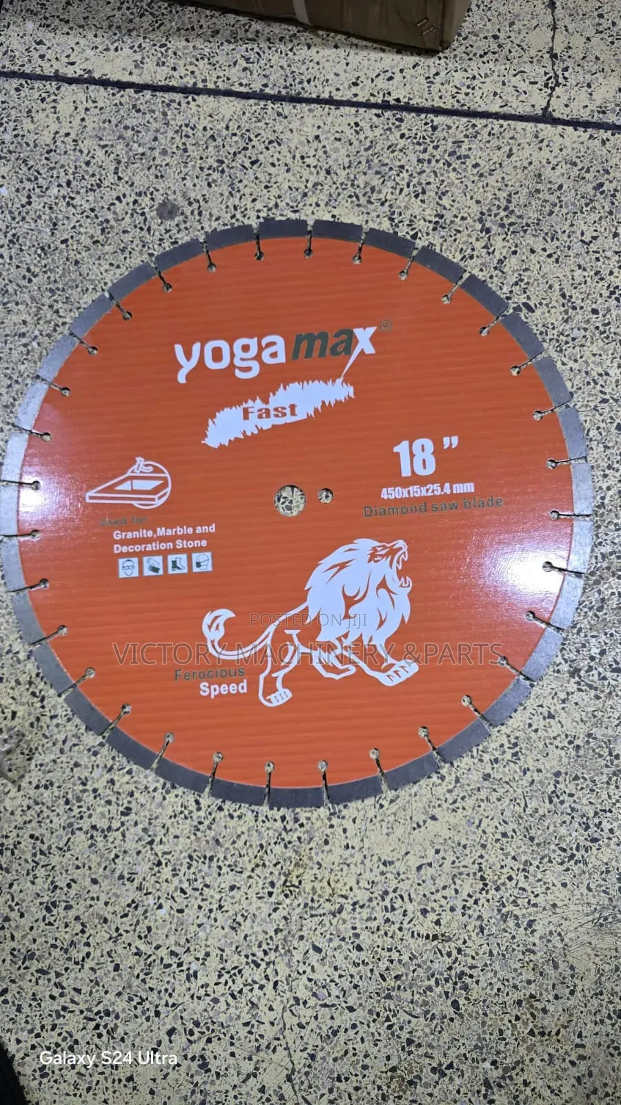 Yogamax 18-Inch Diamond Cutting Disc