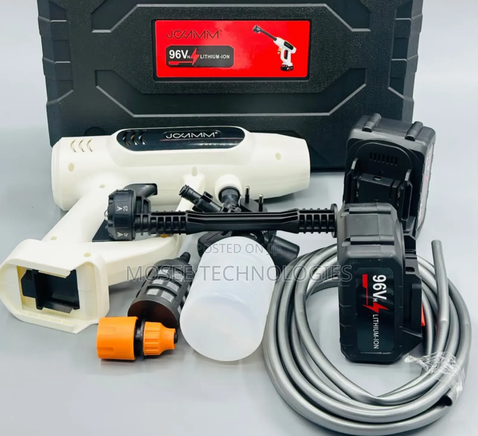 JQAMMM 96V Cordless Lithium-Ion Pressure Washer Kit