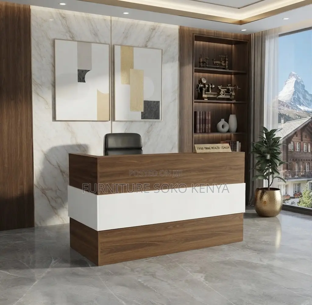 Reception Tables | 1600MM Urban Style Reception Desk With Drawers