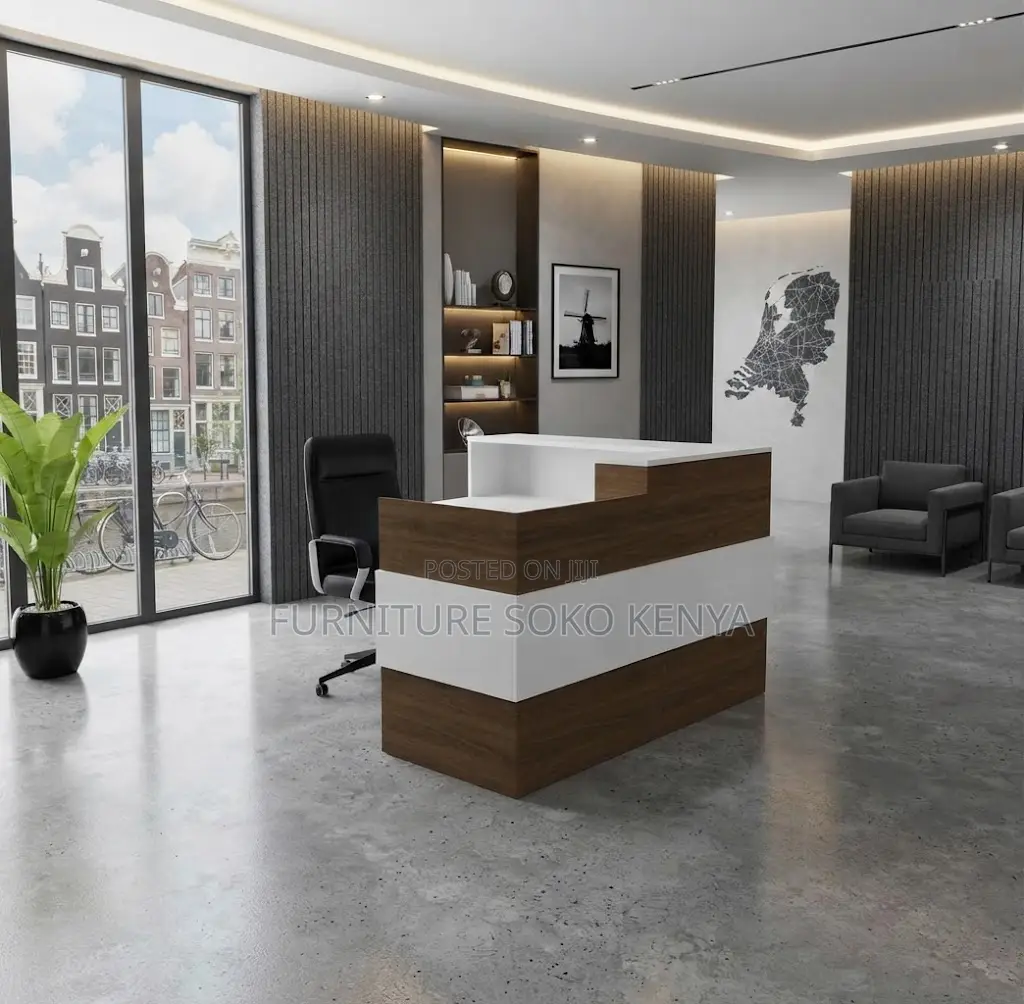 Reception Tables | 1600MM Urban Style Reception Desk With Drawers