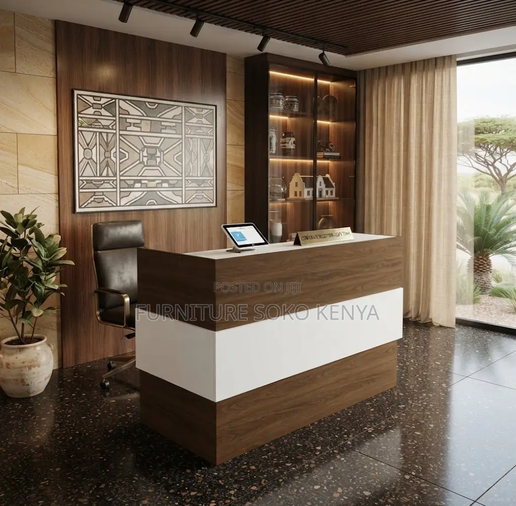 Reception Tables | 1600MM Urban Style Reception Desk With Drawers