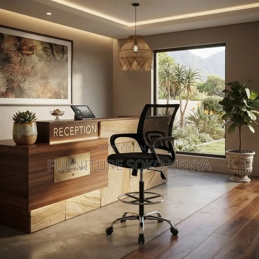 Receptions Mesh Chair | Fabric Modern High Adjustable Chair