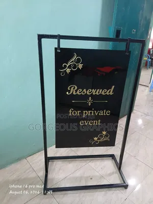 Metallic Framed Stands