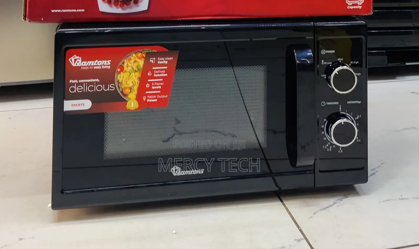 Ramtons RM672 20L Manual Microwave (Black)