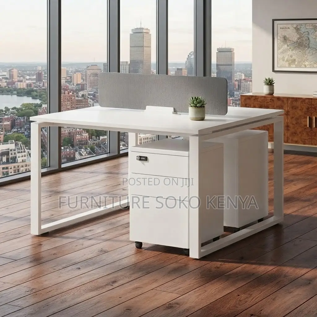 Staff Office Table | Two Users Open Workstation Table