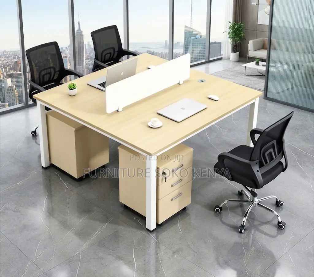 Staff Office Table | Two Users Open Workstation Table