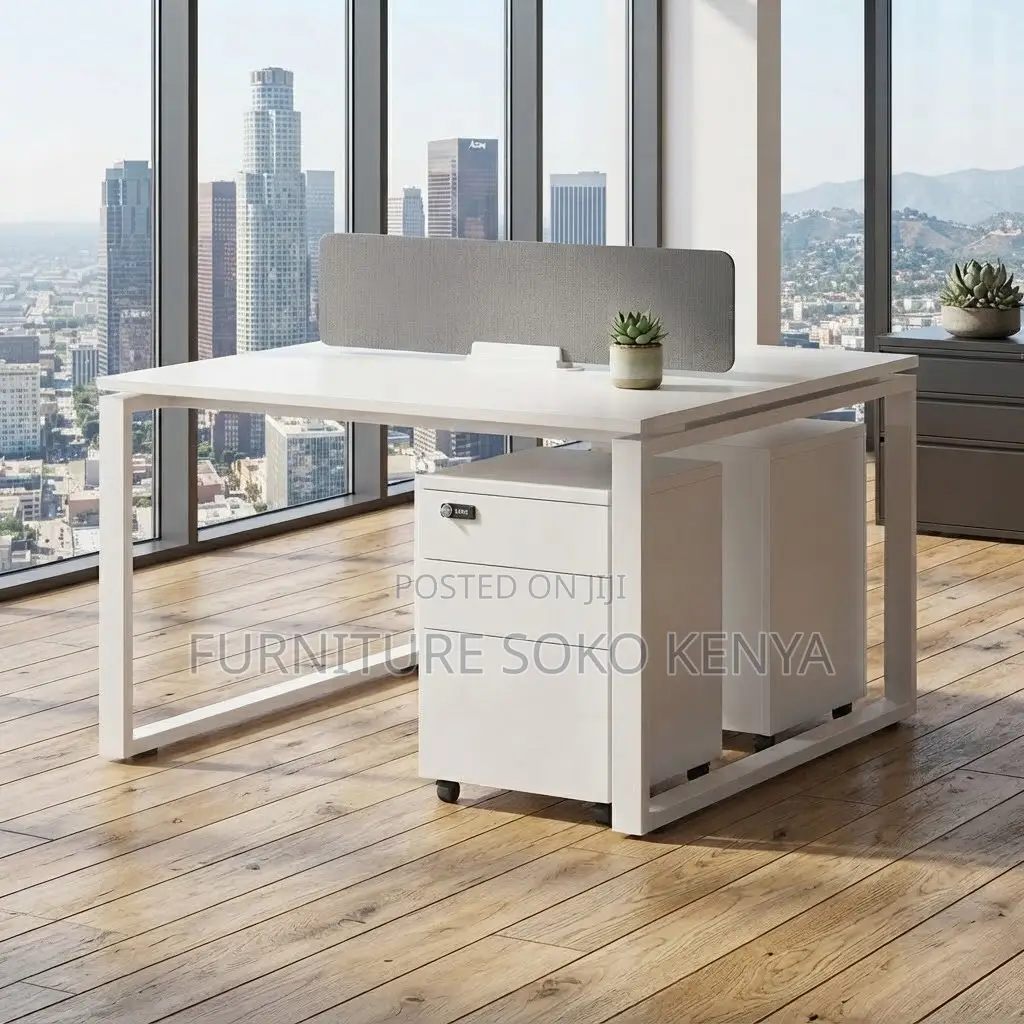 Staff Office Table | Two Users Open Workstation Table