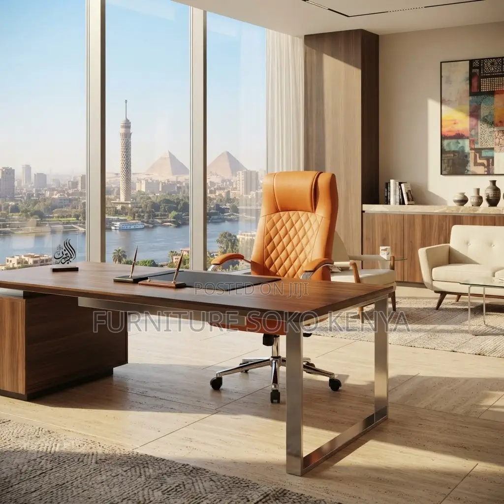 Office Recliner Leather Chair | Executive Brown C.E.O Chair
