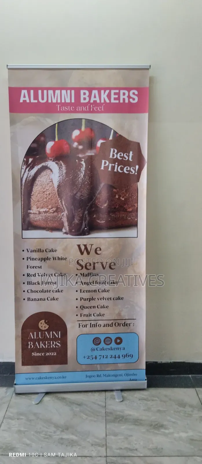 Bakery Narrowbase Roll Up Banner
