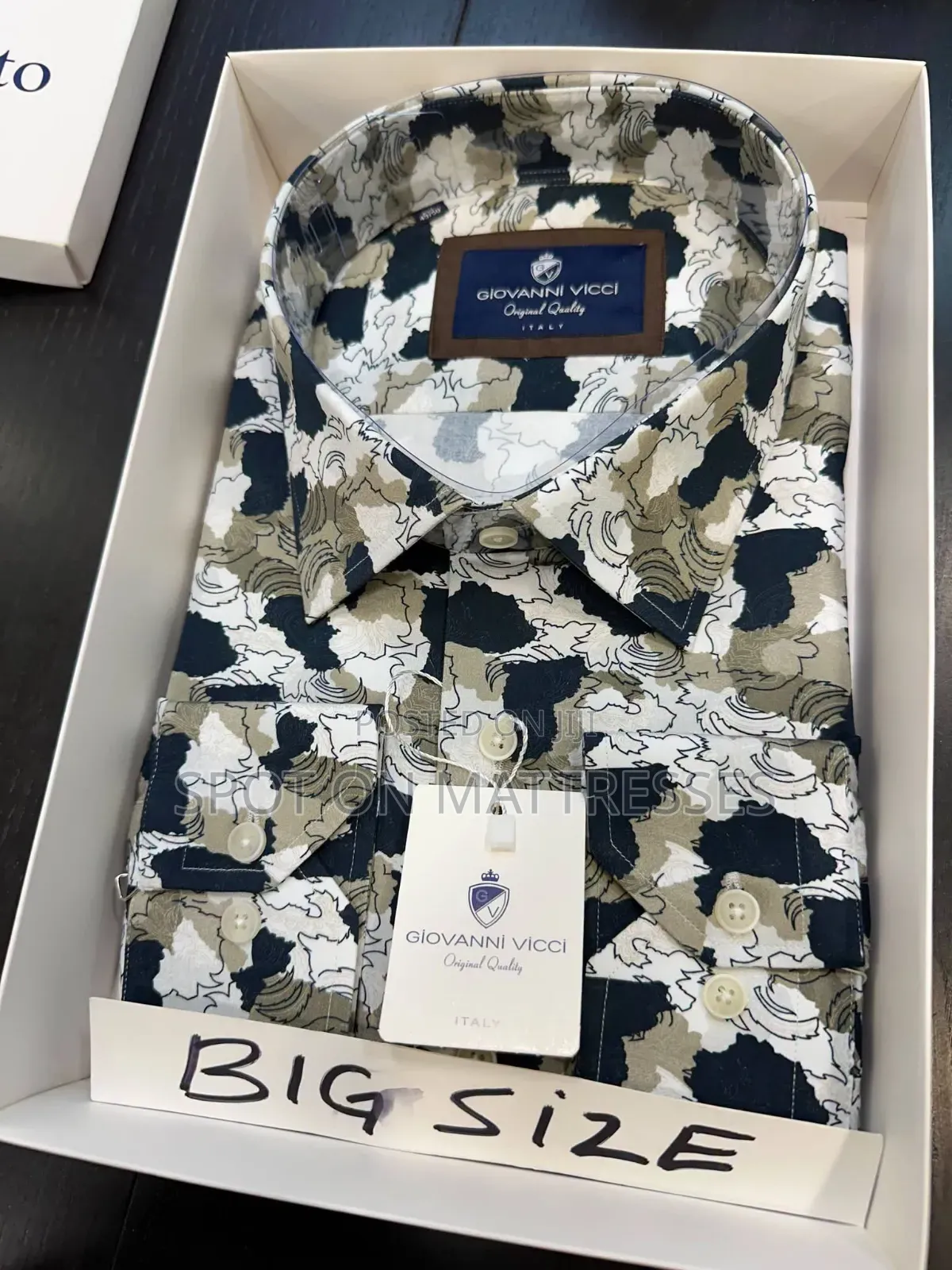 Varicoloured Pure Cotton Shirts for Men. Big Sizes. We Deliver!