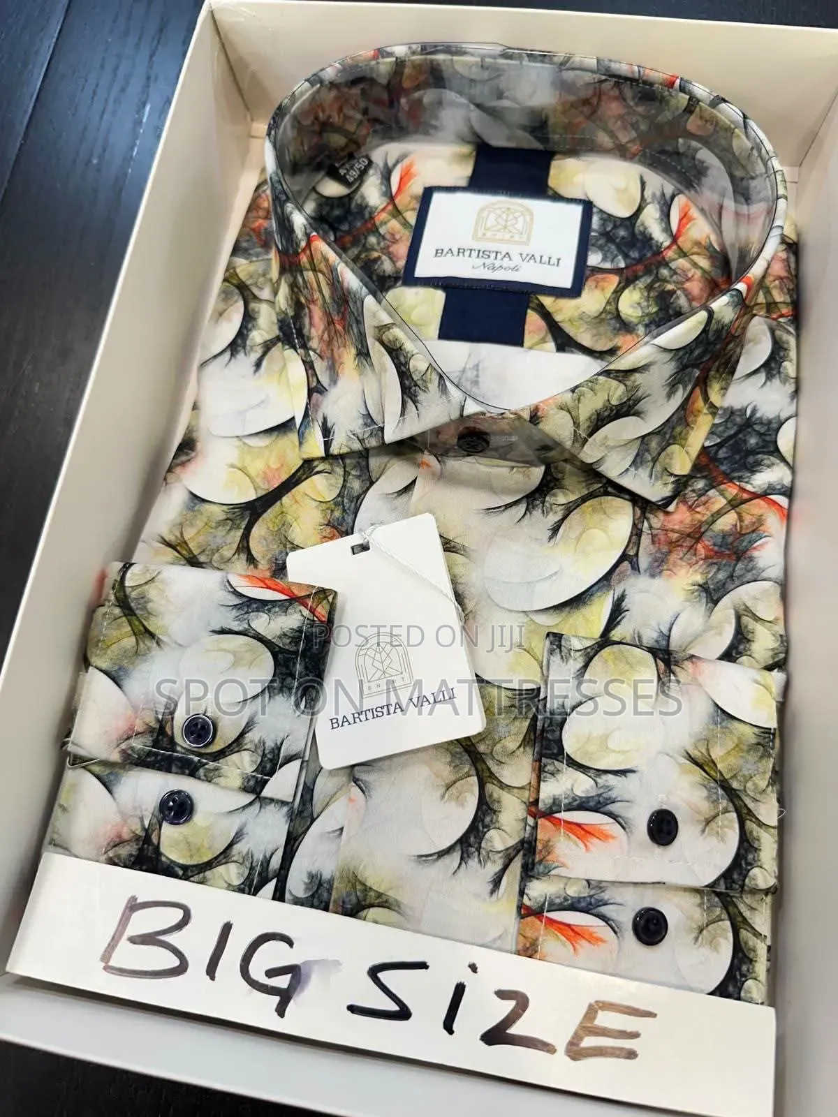 Varicoloured Pure Cotton Shirts for Men. Big Sizes. We Deliver!