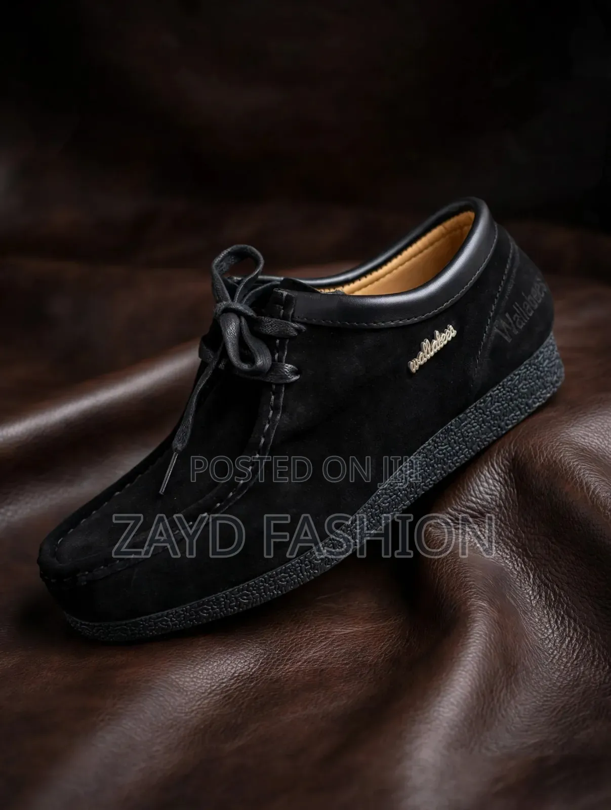 Black Suede Wallabees