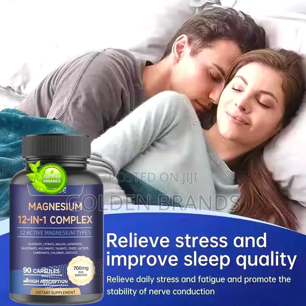 Magnesium Complex 12 In1 Relieve Nerve Stress, Muscle, Bone, Immune