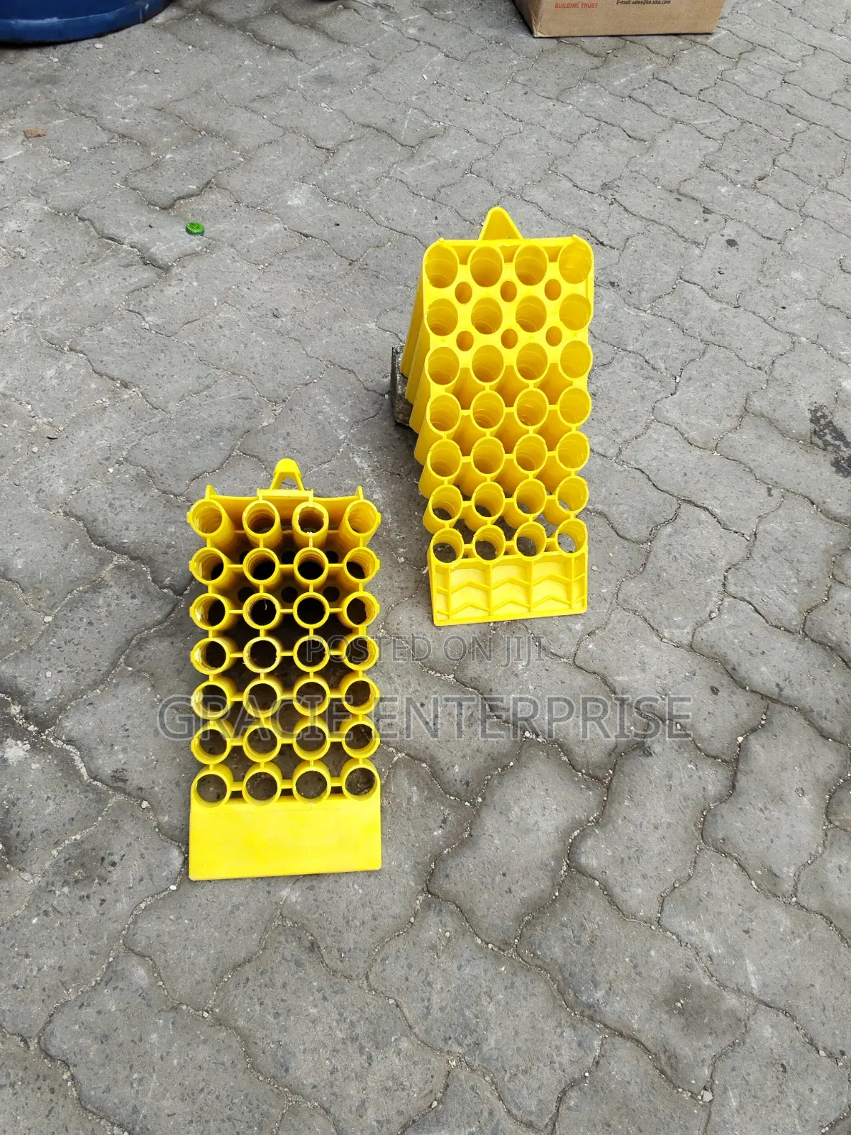 Heavy Duty Yellow Plastic Wheel Chocks