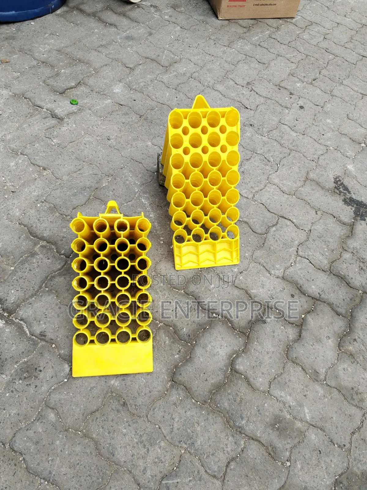 Heavy Duty Yellow Plastic Wheel Chocks