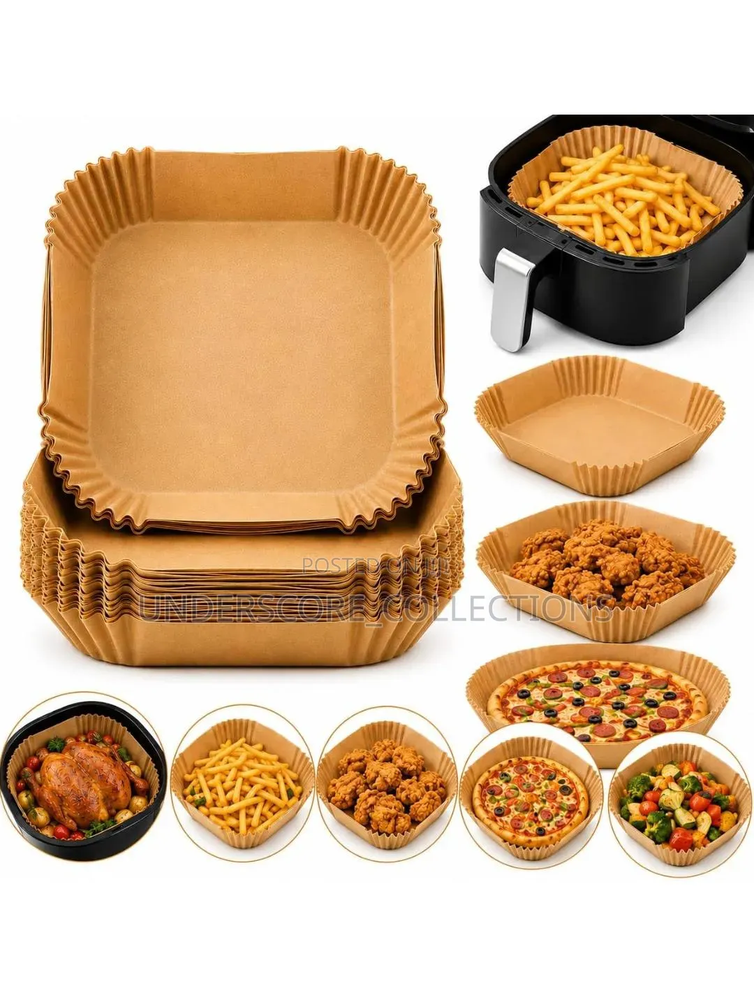 *50 PCS Round Airfryer Liners*
*