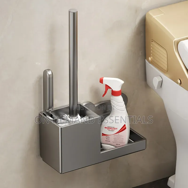 3-in-1 Wall-Mounted Toilet Cleaning Set