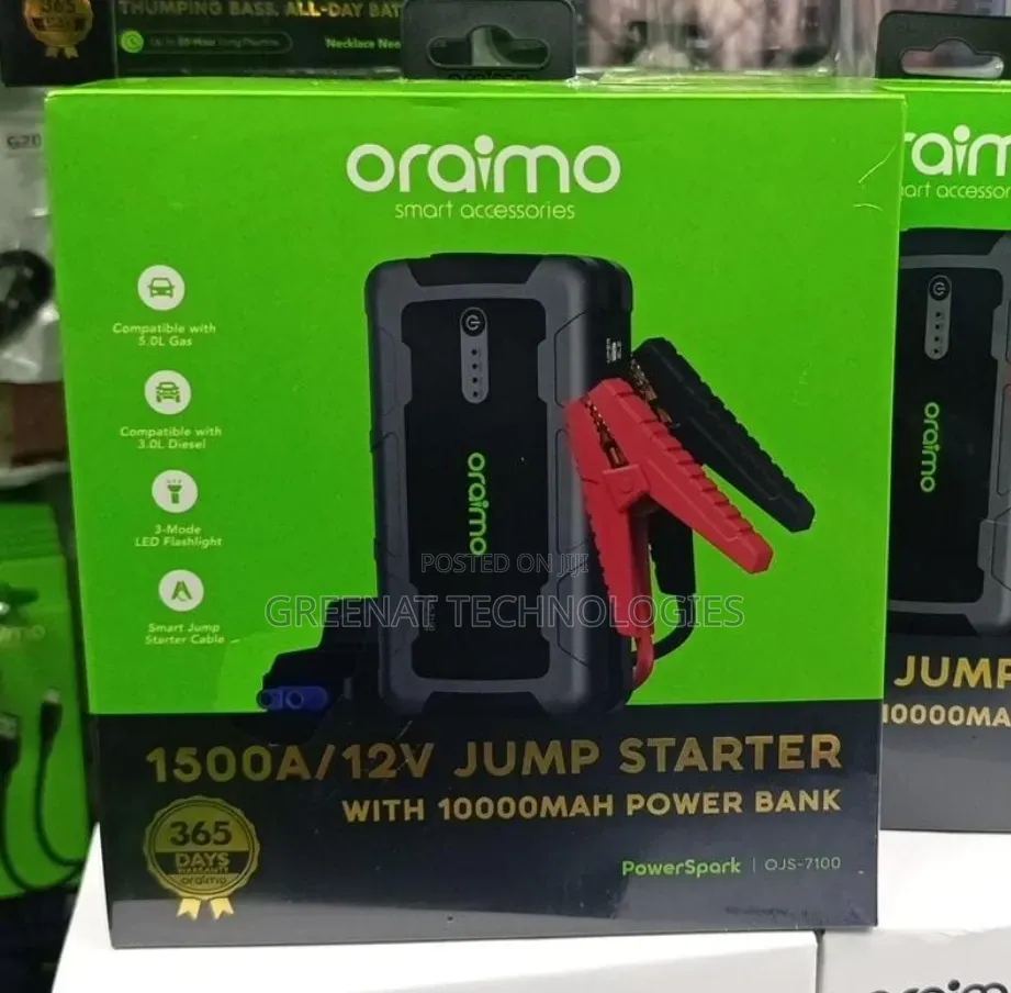 Oraimo Jump Starter OJS-7100 PowerSpark 1500A 12V Jump