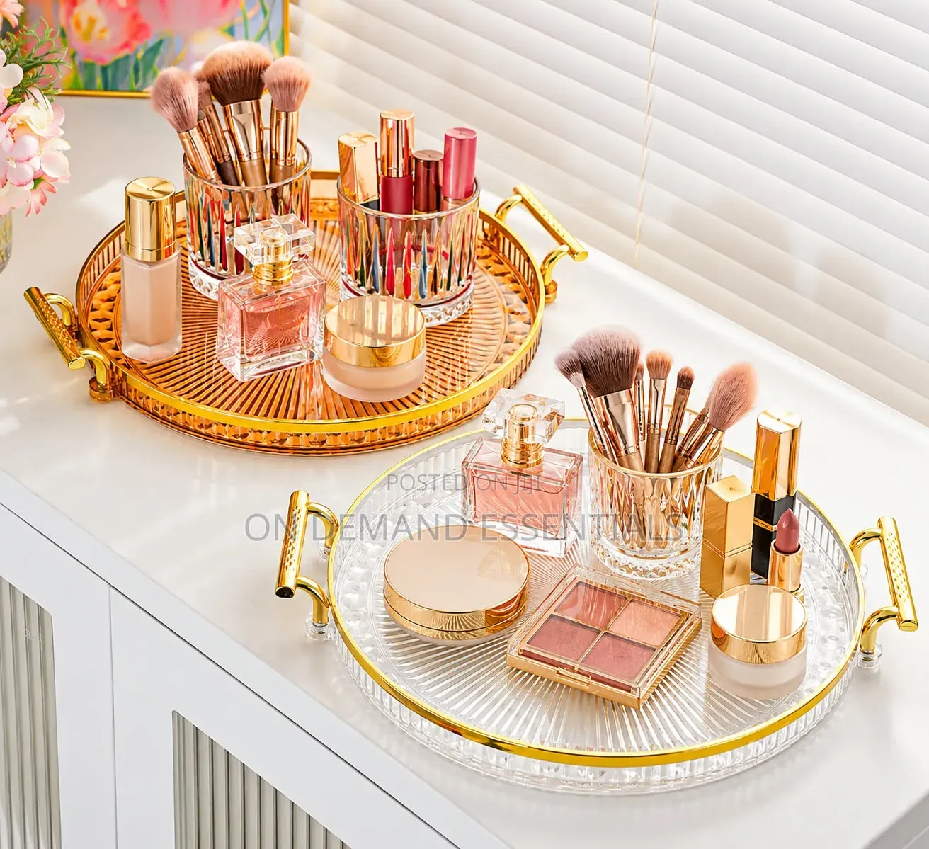 Luxury Round Serving & Storage Tray