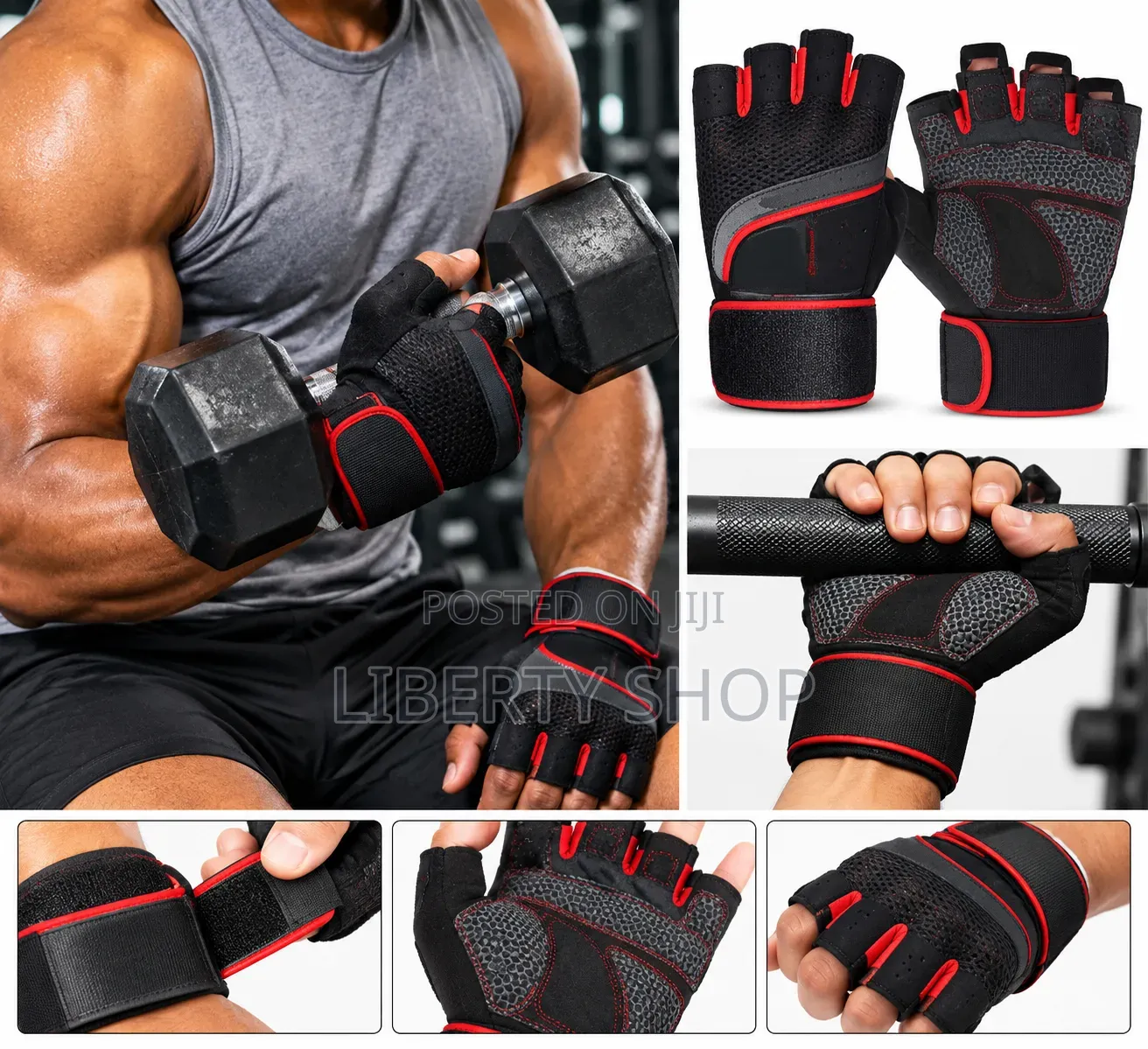 Gym Gloves for Men and Women – Non-Slip Workout Gloves for Weightlifti