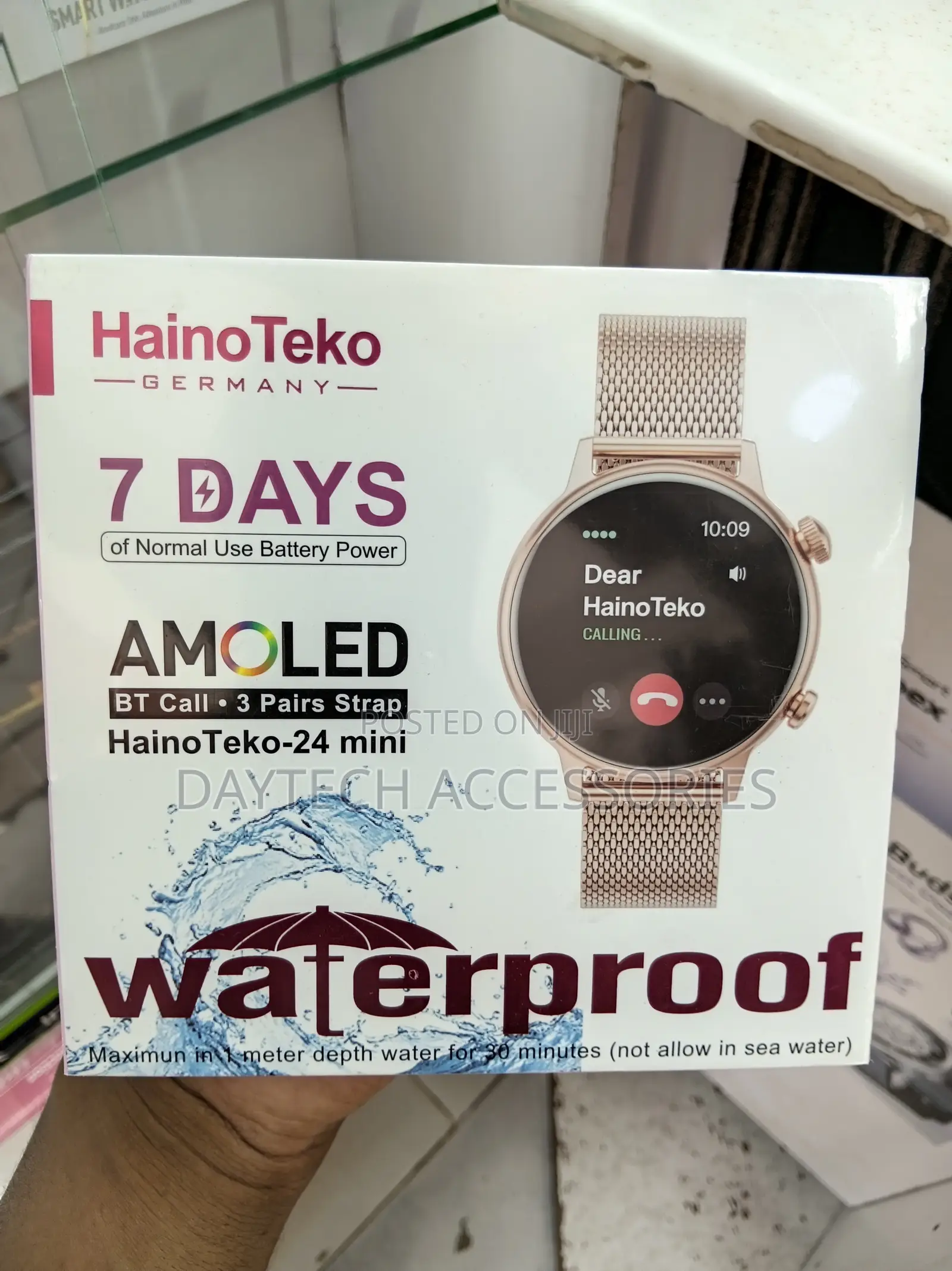 HainoTeko 24Mini Waterproof Smart Watch for Ladies With AMOLED Display
