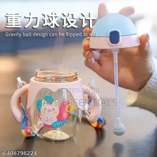 350ml Kids Straw Water Cup for Boys and Girls