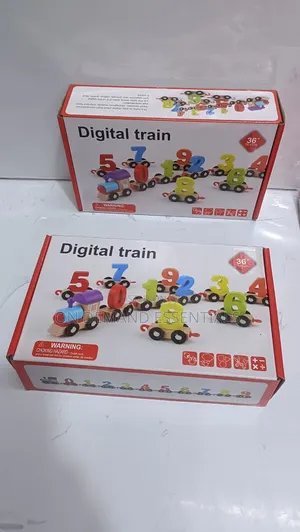 Digital Train. wooden