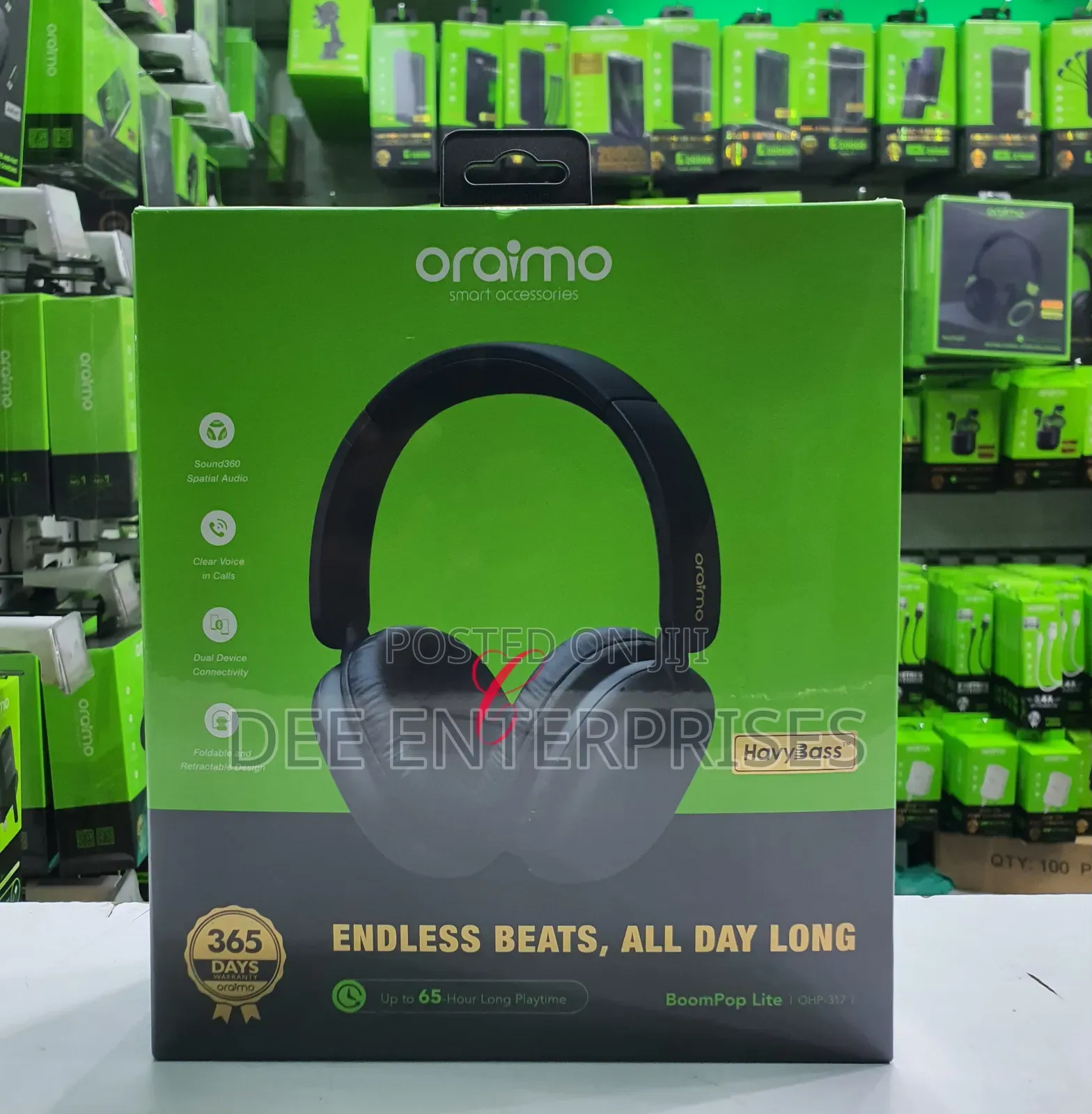 Oraimo Boompop Lite OHP-317 65hrs Long Playtime 360