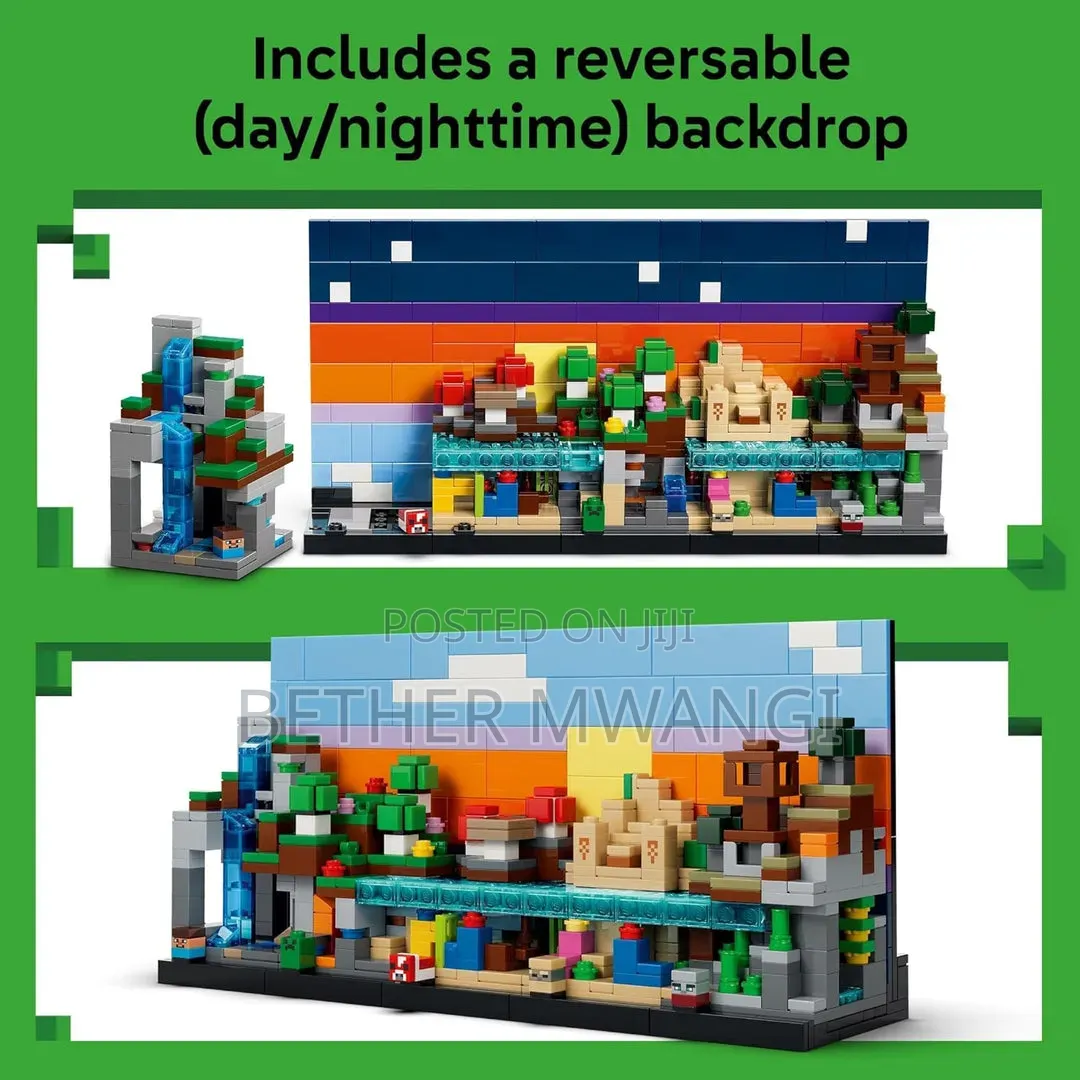 LEGO Minecraft Mini Biomes - Minecraft Art Building Set in Kenya