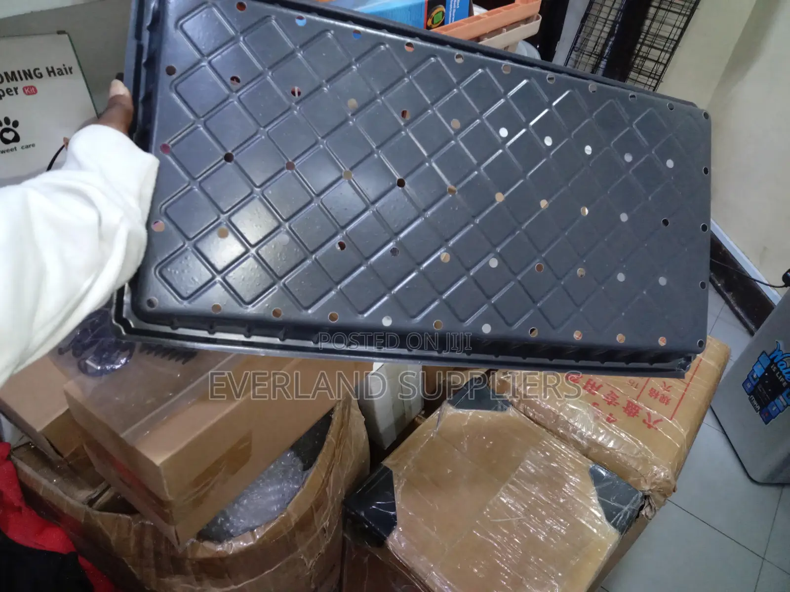 Strong-Bottom Perforated Hydroponic Trays - With Holes