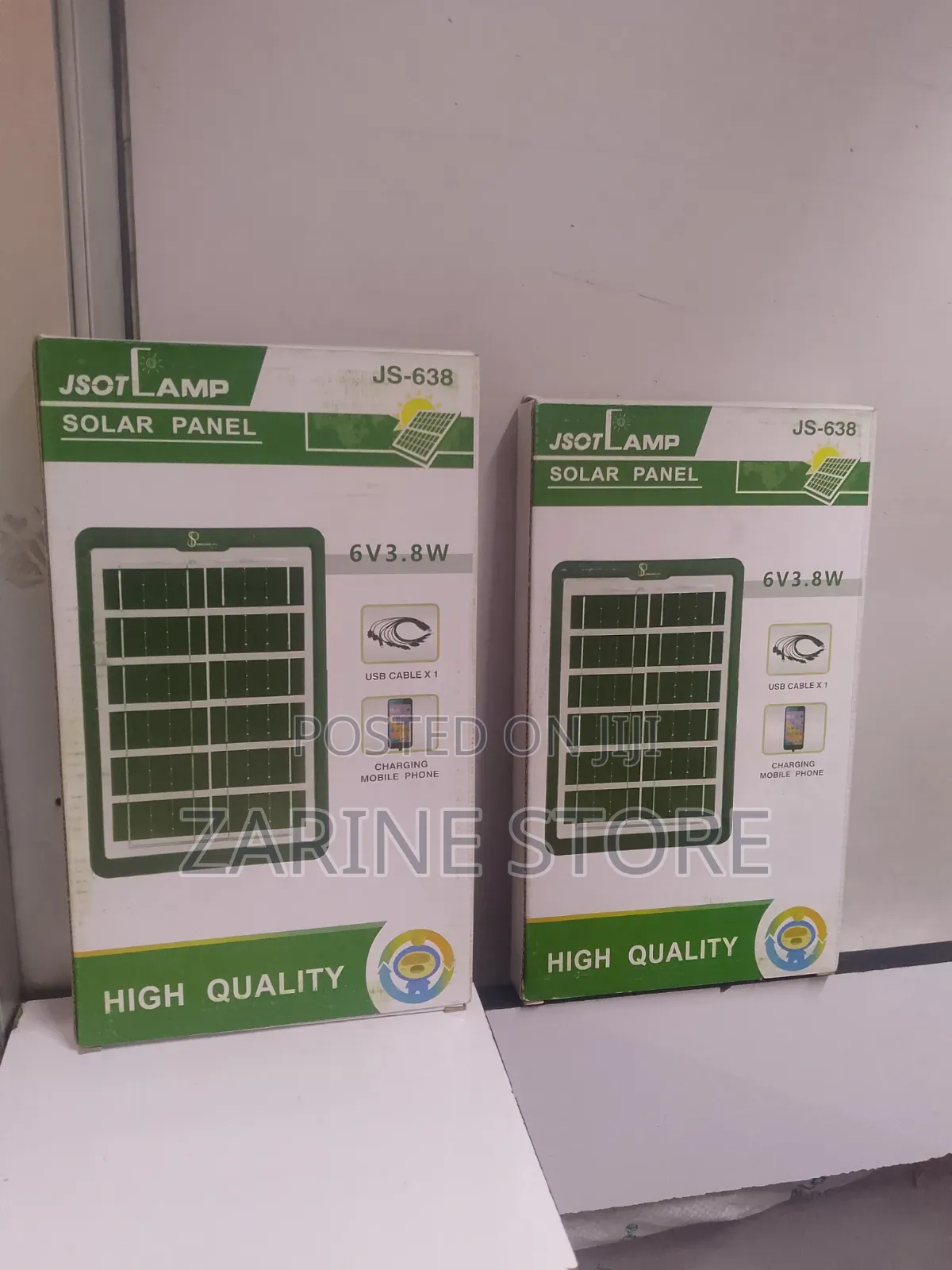 Mobile Phone Solar Panel Charger 6v 3.8W for Outdoor Use
