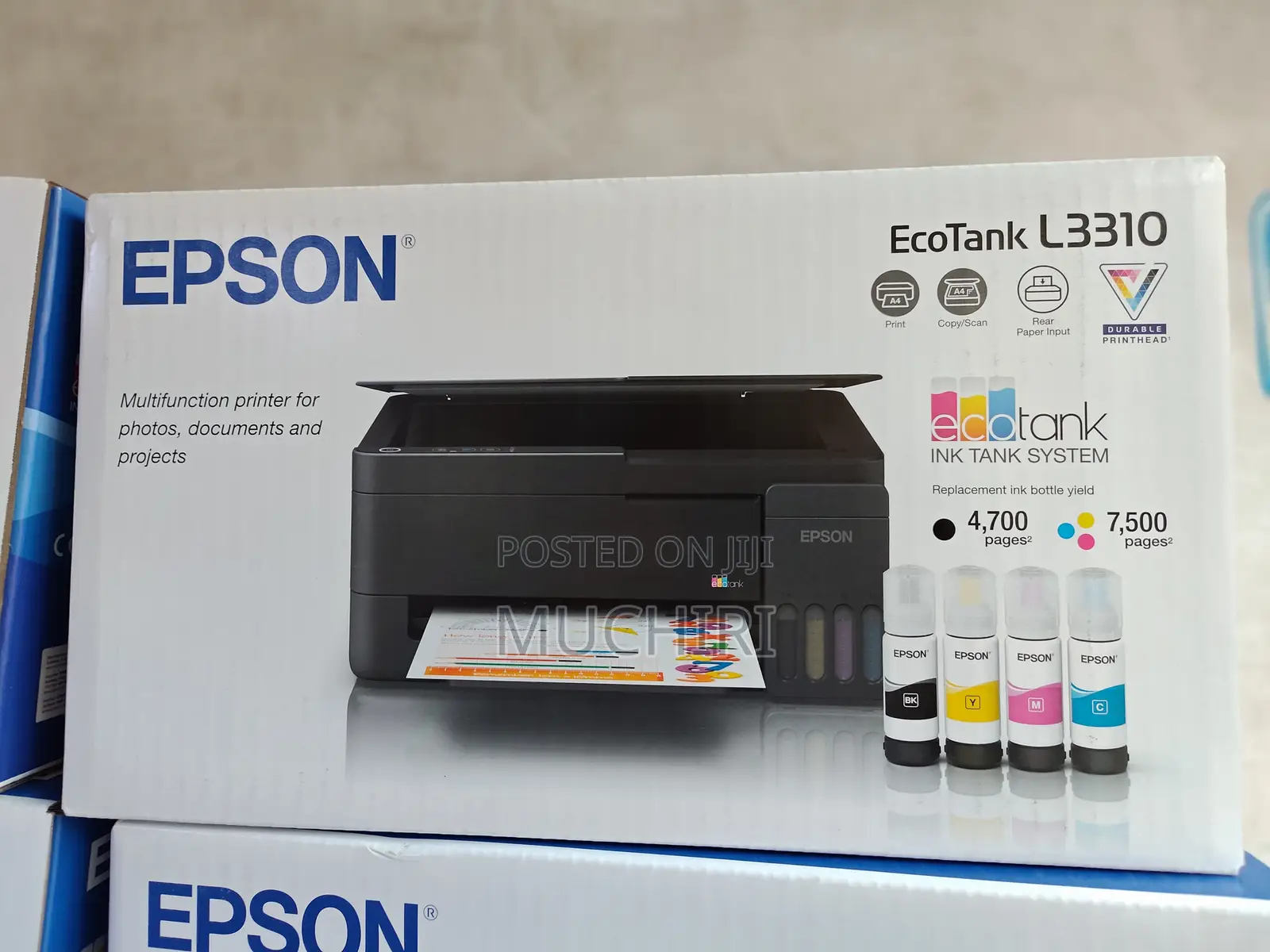 Epson EcoTank L3310 3-in-1 Printer Print Scan Copy