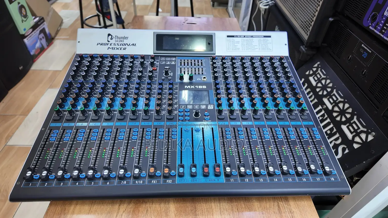 Thunder Sound MX18S Professional 18-Channel Audio Mixer With Dual DSP