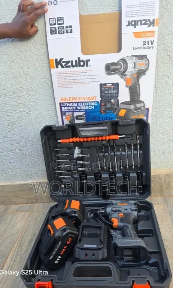 21v Kzubr Cordless Impact Wrench/Kzubr Impact Wrench With Set