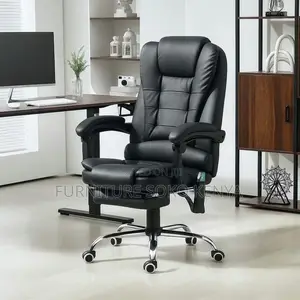 High Back Leather Chair | Ergonomic Home Office Chair
