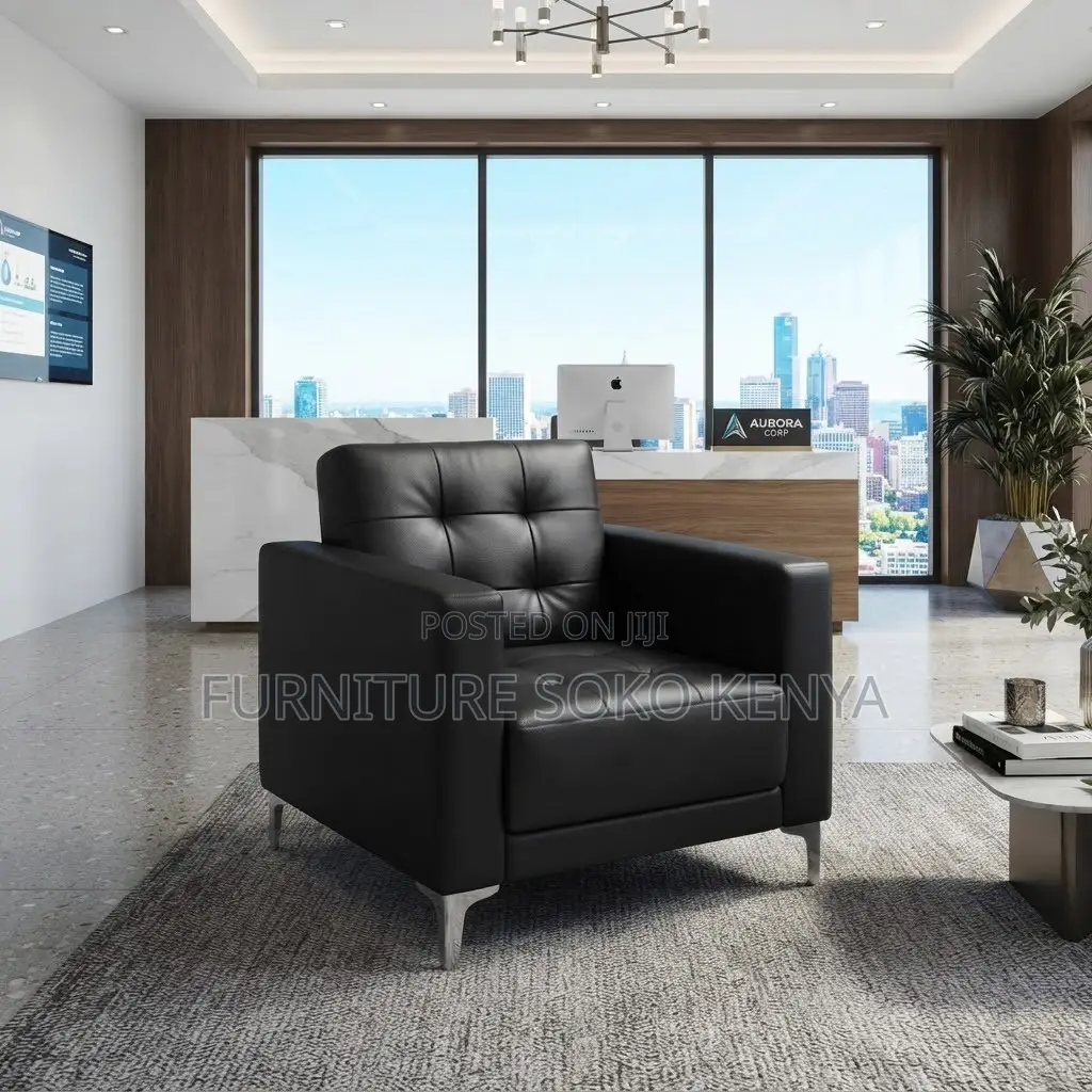 Executive Sofas | Single Seater Modern Leather Sofa