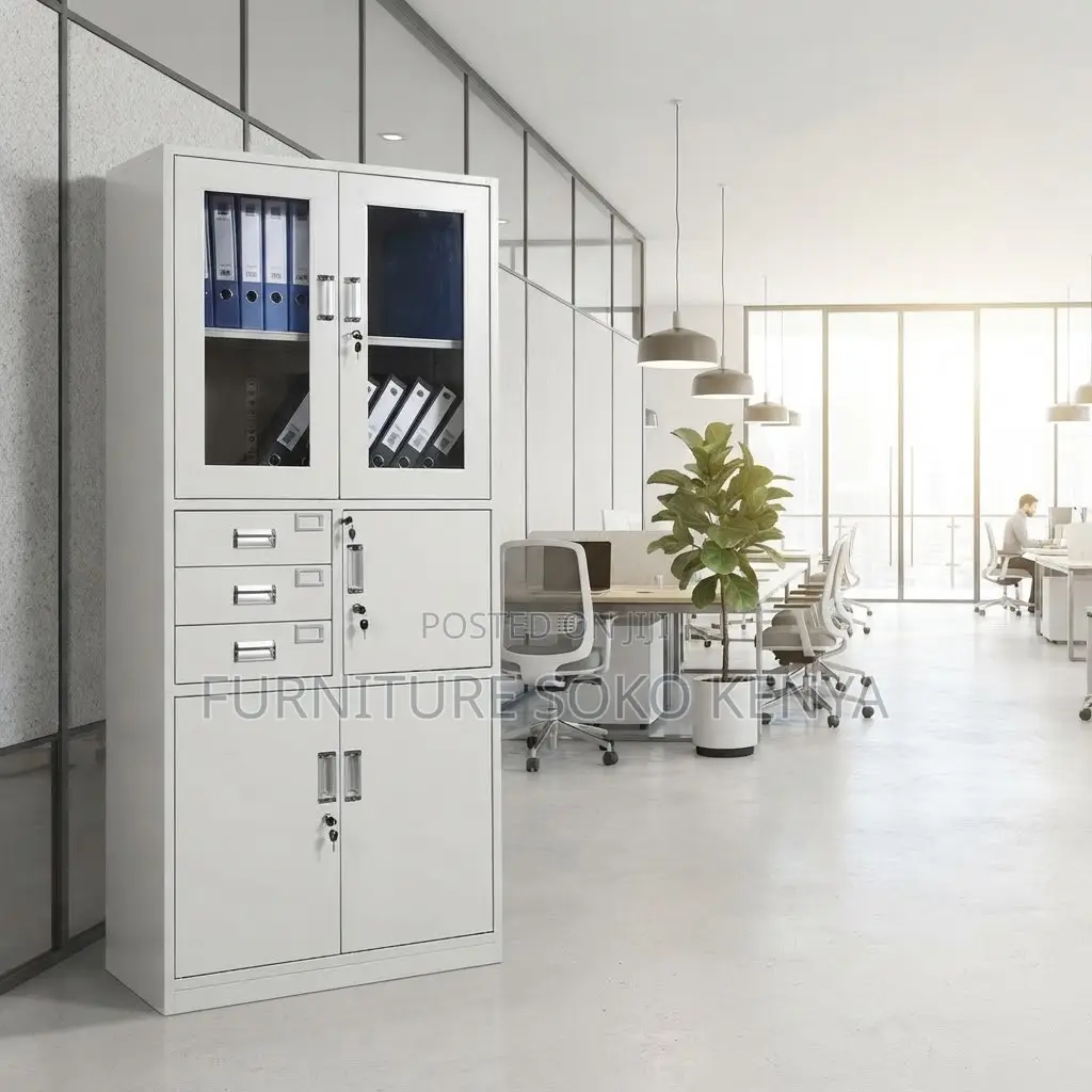 Office Files Cabinet | Two Doors Stainless Steel | Storage Cabinet