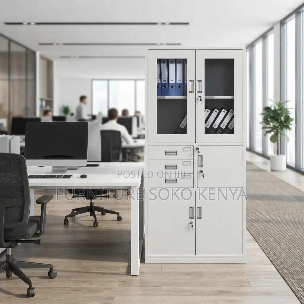 Office Files Cabinet | Two Doors Stainless Steel | Storage Cabinet