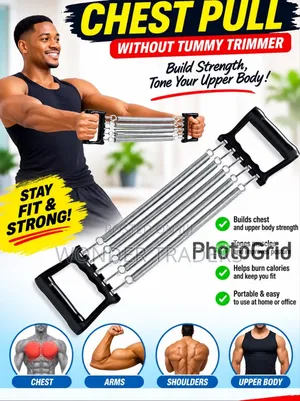 Chest Pull Exerciser – Portable Upper Body Resistance Training