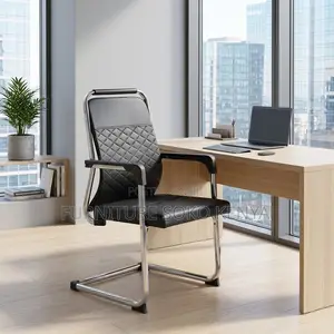 Reception Area Chair | Boardroom Modern Visitor Leather Seat