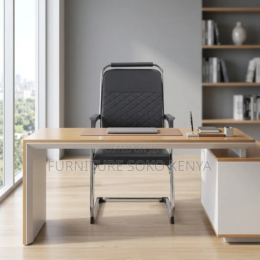 Reception Area Chair | Boardroom Modern Visitor Leather Seat