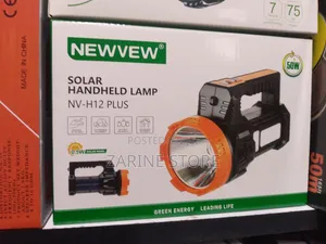 Newvew Solar Handheld Lamp 12 Hours Bright Light 50W