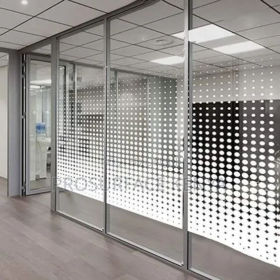 Gradient Dotted Privacy Film for Office Glass