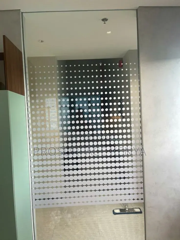 Gradient Doted Frosted Glass Film for Meeting Rooms
