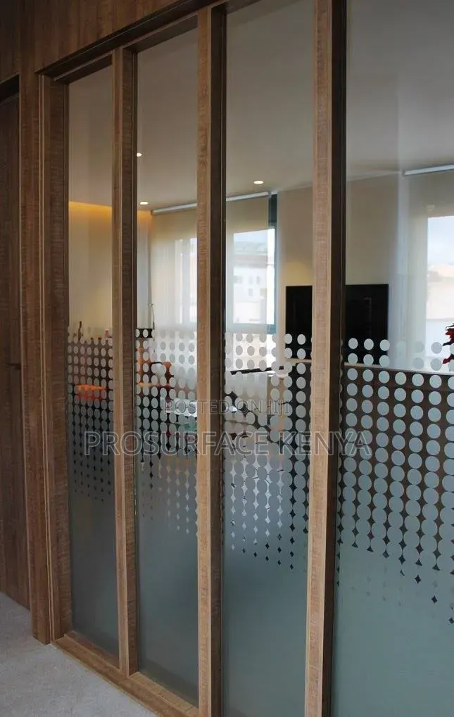 Modern Gradient Dotted Film for Glass Doors