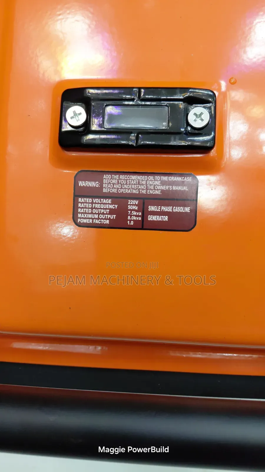 Honda 7.5kva Keystart With Handle and Wheels