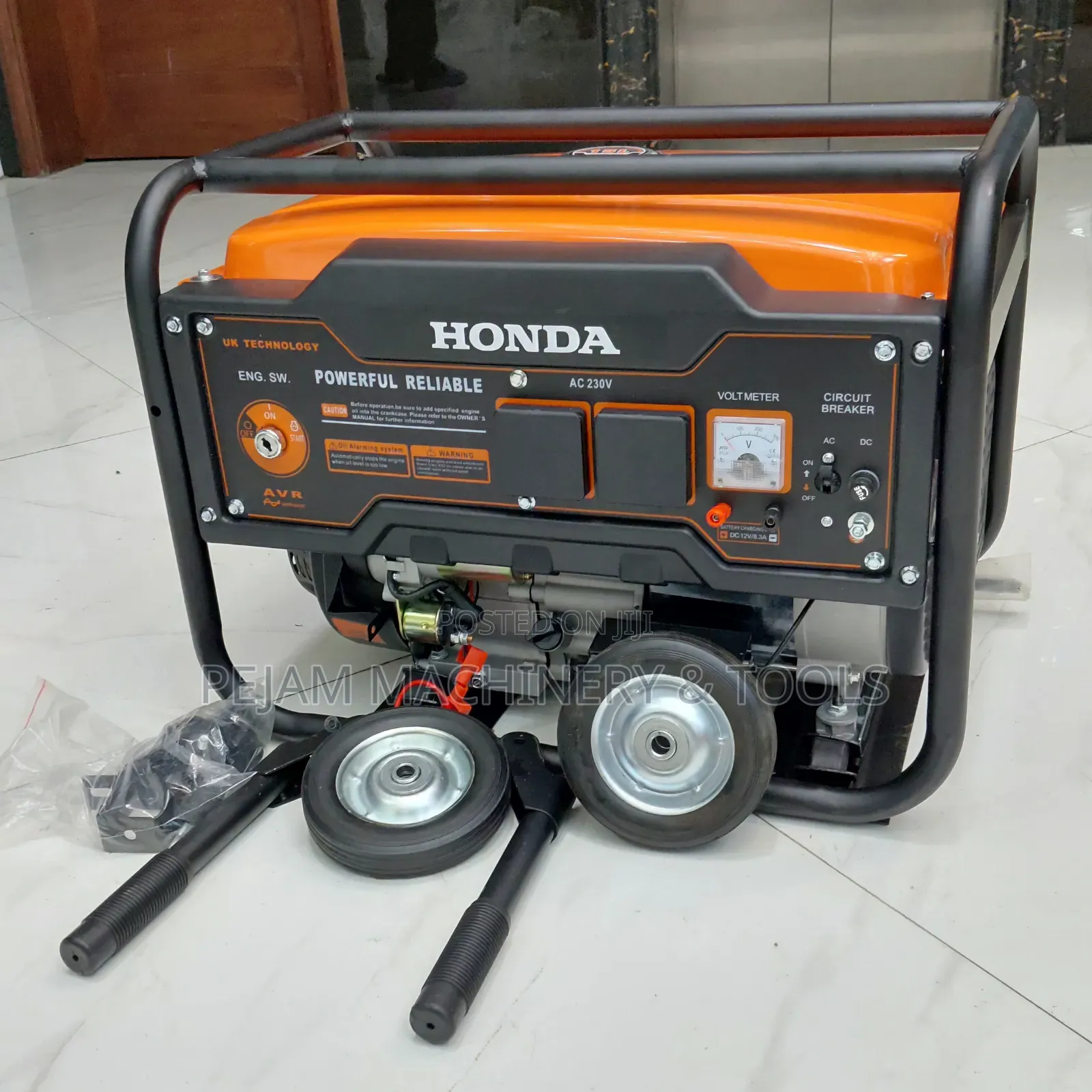 8kva Honda Japan Gasoline Keystart With Wheels