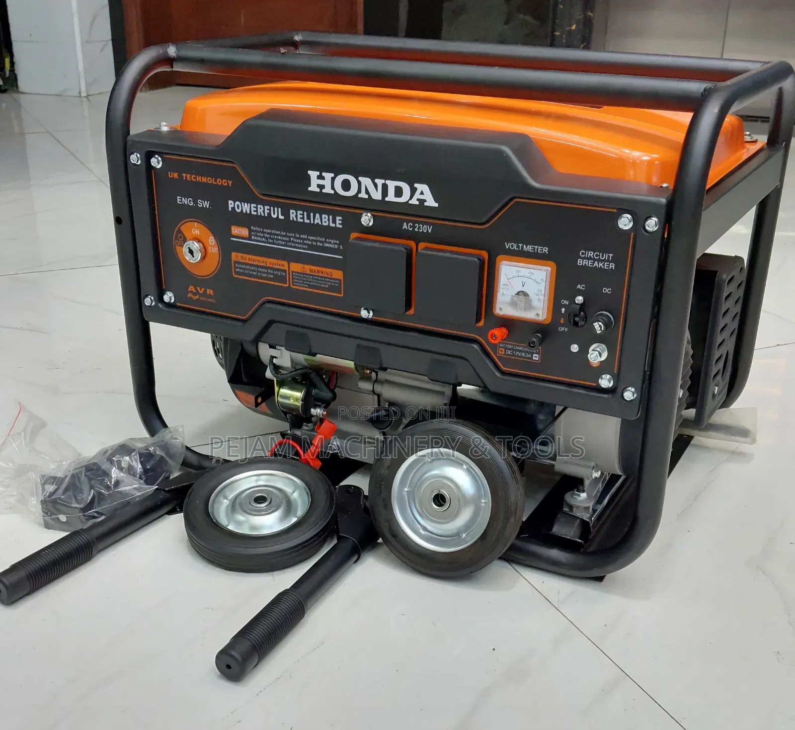 8kva Honda Japan Gasoline Keystart With Wheels