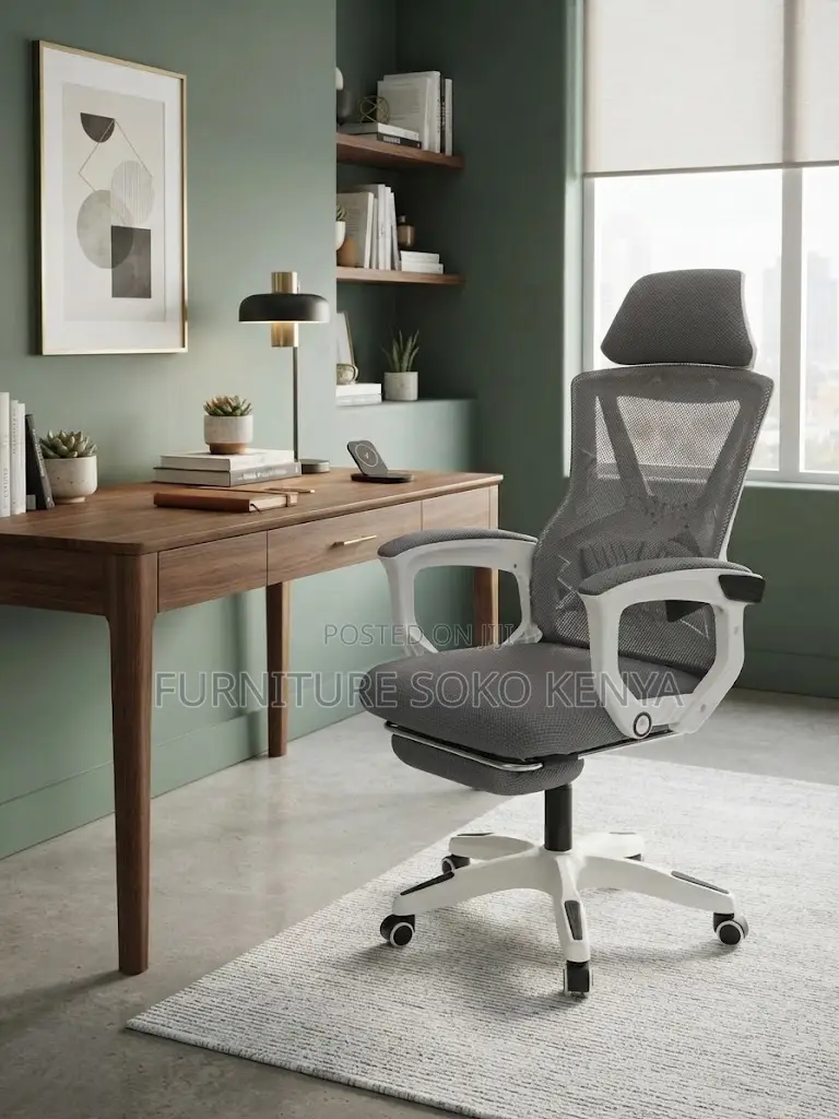 Office Footrest Chair | Breathable Office Fabric Chair