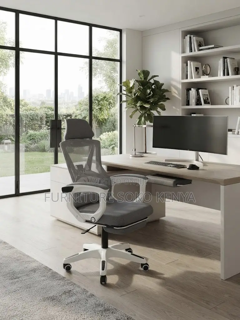 Office Footrest Chair | Breathable Office Fabric Chair
